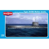 Немецкая подводная лодка XVIIB Walter 1:350