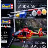 Подарочный набор c моделью вертолета EC 135 Air-Glaciers 1:72