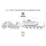 Американский тягач M1070 & M1000 70 тонн с танком Abrams