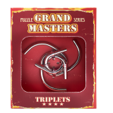 Grand Master Puzzles TRIPLETS red | Головоломка металлическая