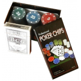 Покерный набор на 60 фишек в картонной коробке, номинал 5-50, 4гр. (арт. CC4060)