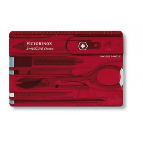 Нож Victorinox SWISSCARD CLASSIC красный 0.7100.T